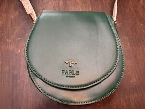 Fable England Leather Green Crossbody Bag Perfect Condition